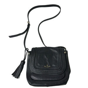 Kate Spade New York Rianne Pratt Street Black Leather Crossbody